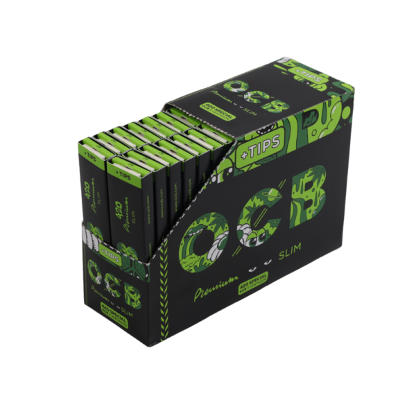 OCB Slim Premium Rolling Papers with Tips (LIMITED) 6