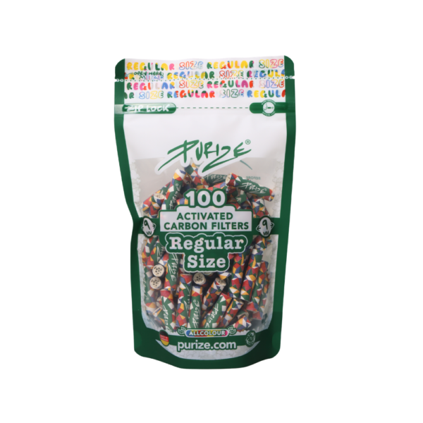 PURIZE | Pack of 100 Regular Size Filters 9mm - AllColor by Purize